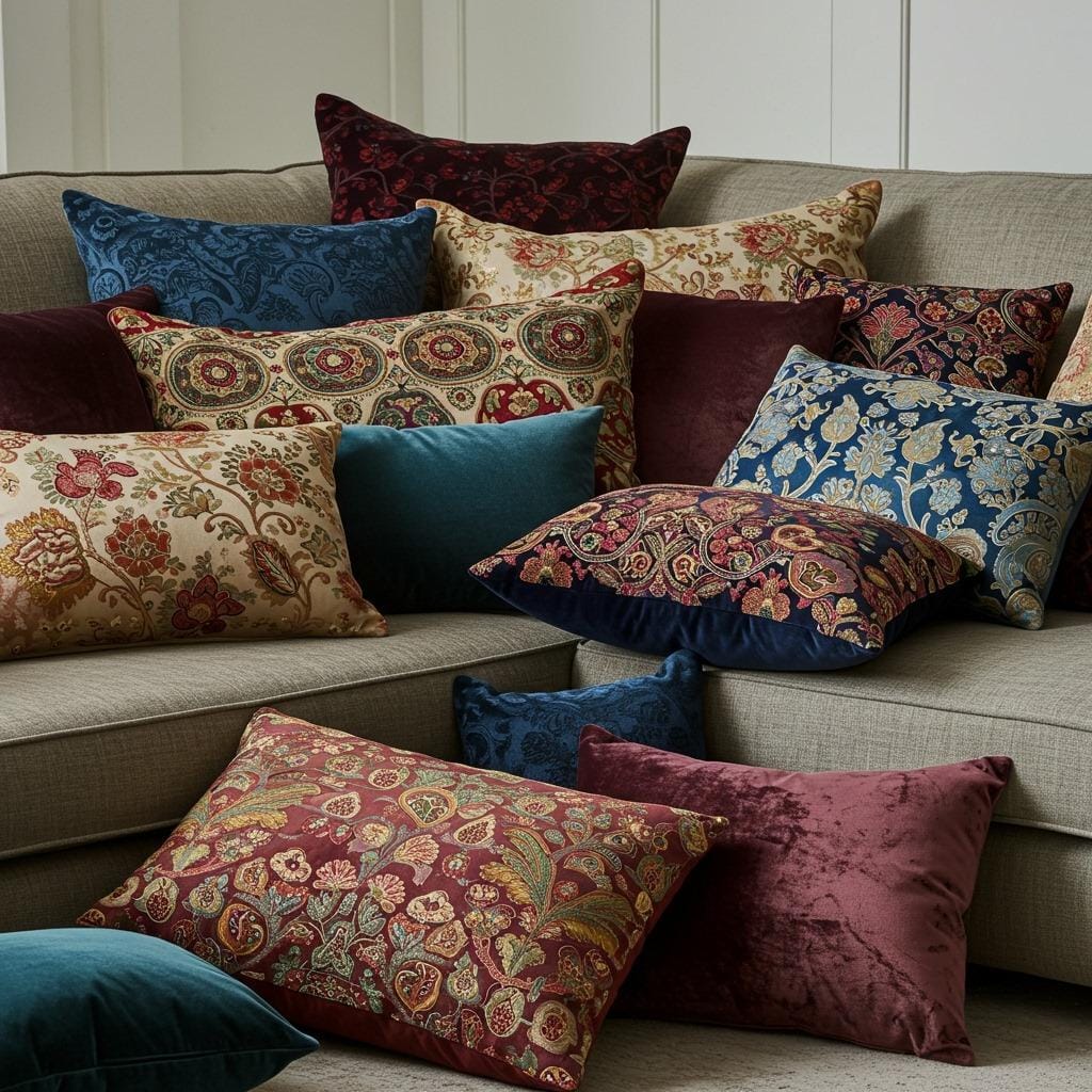 Layer Throw Pillows Liberally