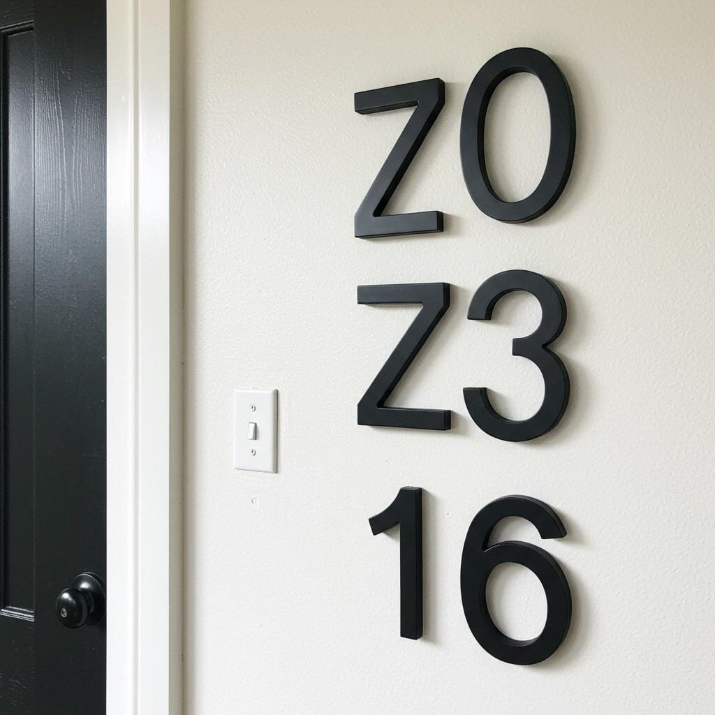 Make a Statement with Oversized House Numbers