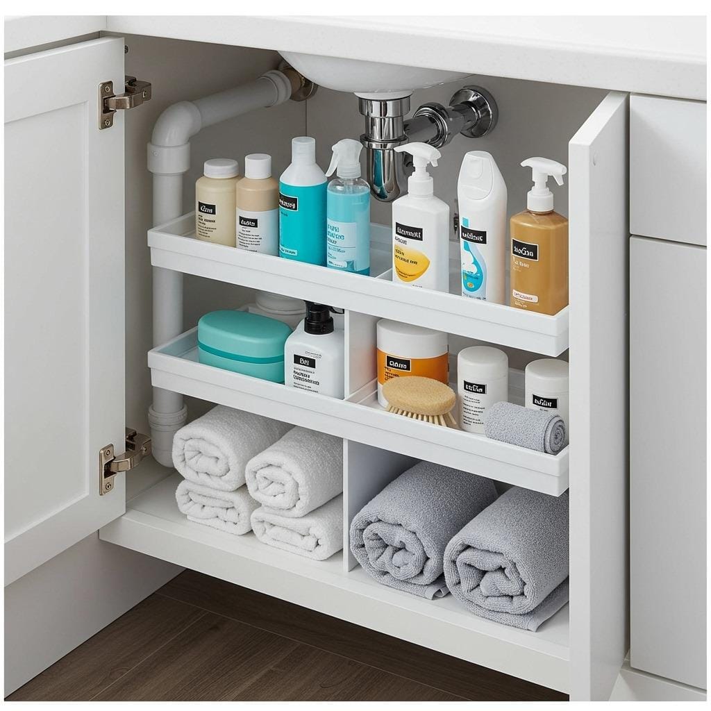 Maximize Under-Sink Space With Tiered Organizers