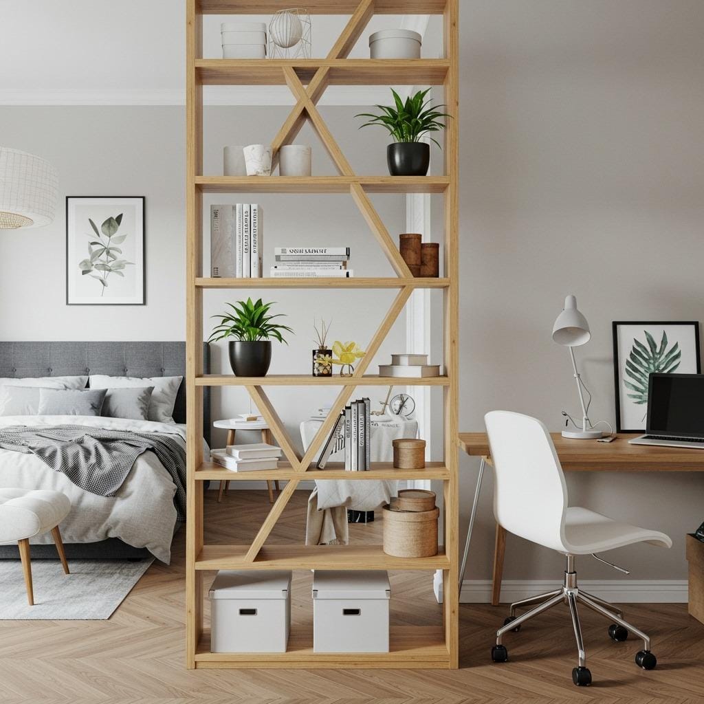 Modular Shelving Units That Double as Room Dividers