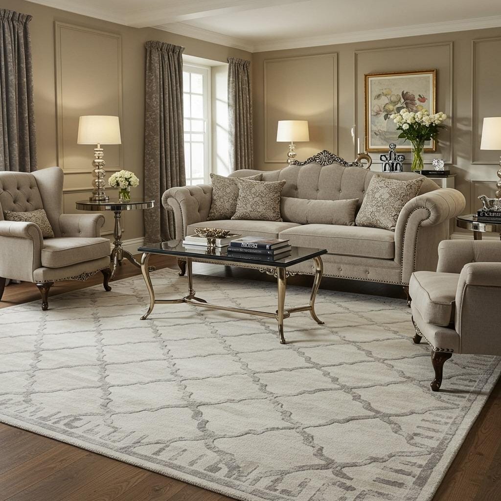 Moroccan Trellis Pattern in Soft Cream