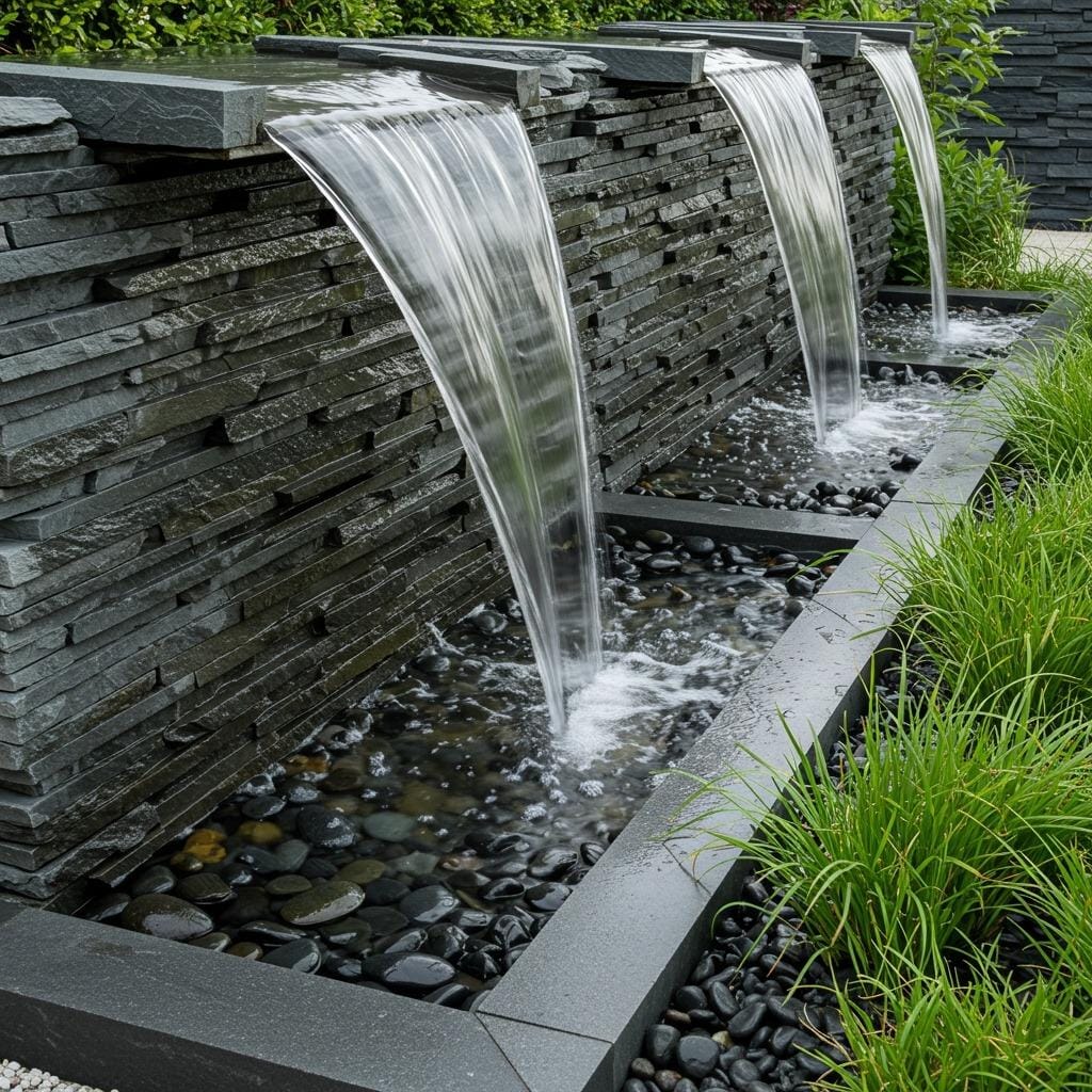 Stacked Slate Waterfall