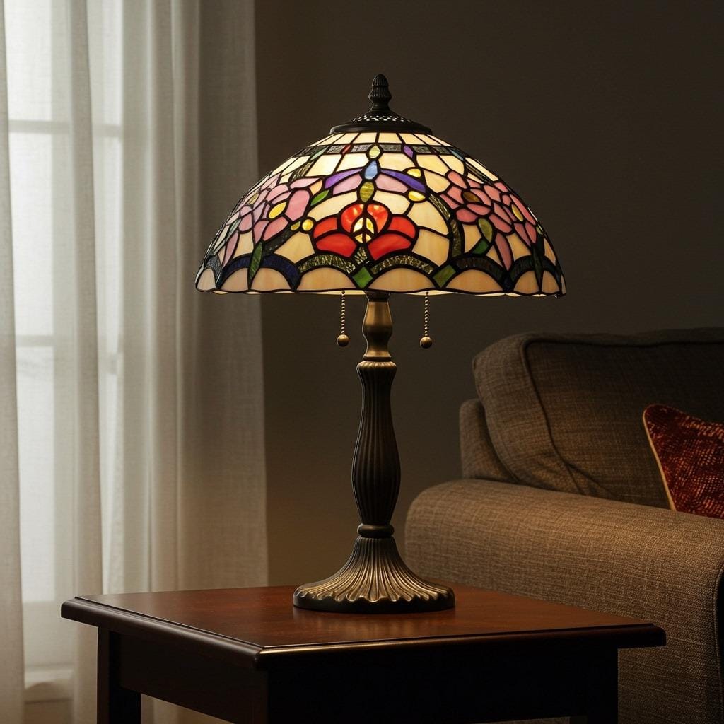 Tiffany-Style Stained Glass Lamp