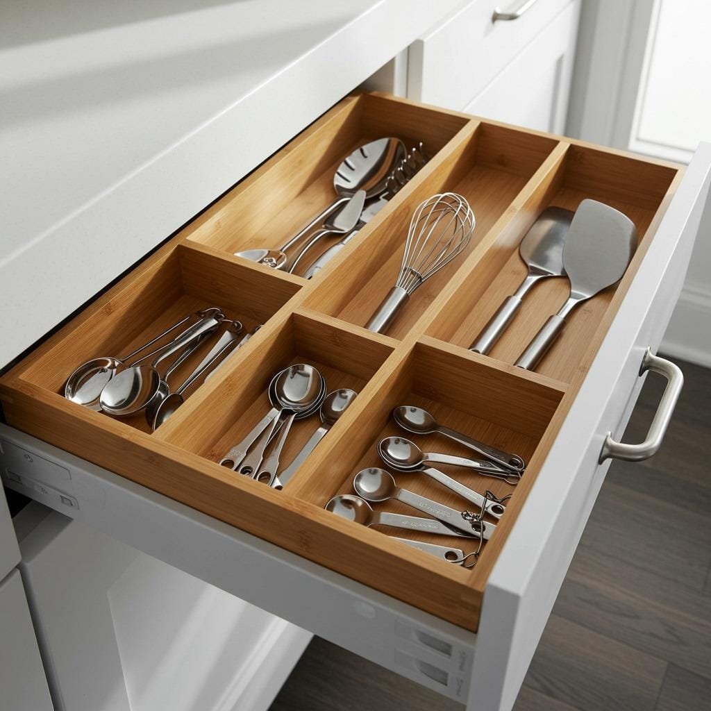 Use Drawer Dividers for Utensils