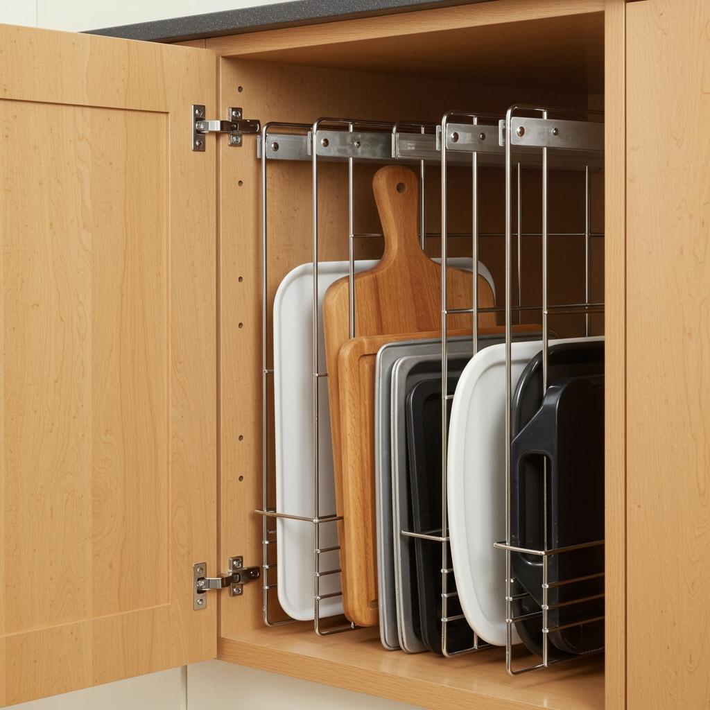 Use Tension Rods as Dividers